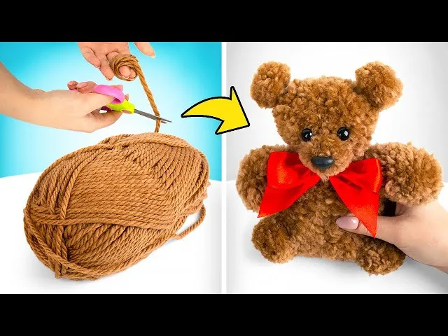 jak zrobić str&oacute;j misia bez szycia, DIY str&oacute;j misia krok po kroku