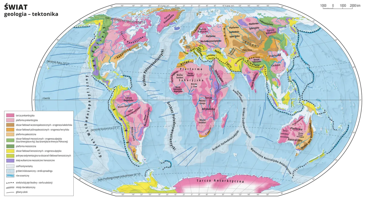 Ilustracja orogenezy alpejskiej kolizja płyt tektonicznych Afryka i Eurazja