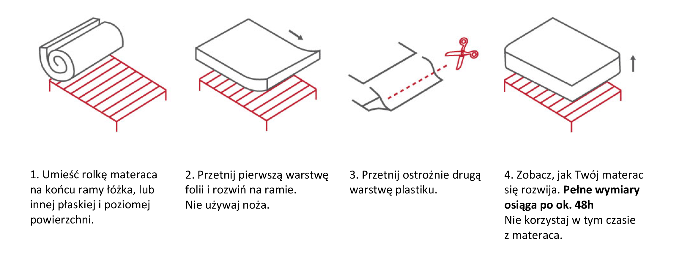 Wietrzenie materaca w sypialni