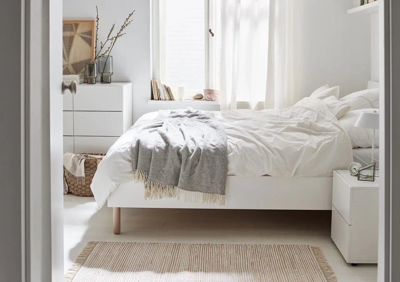 białe meble ikea czyszczenie przed i po