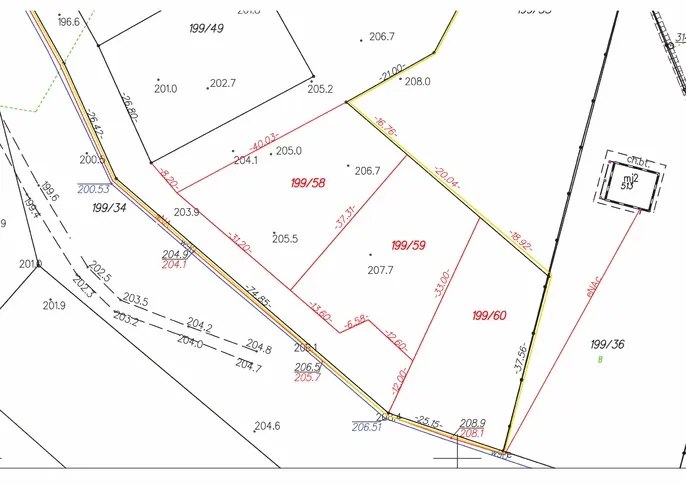 geodeta podział działki koszty mapa