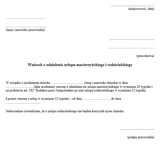 kobieta w ciąży z dokumentami, wniosek o urlop macierzyński