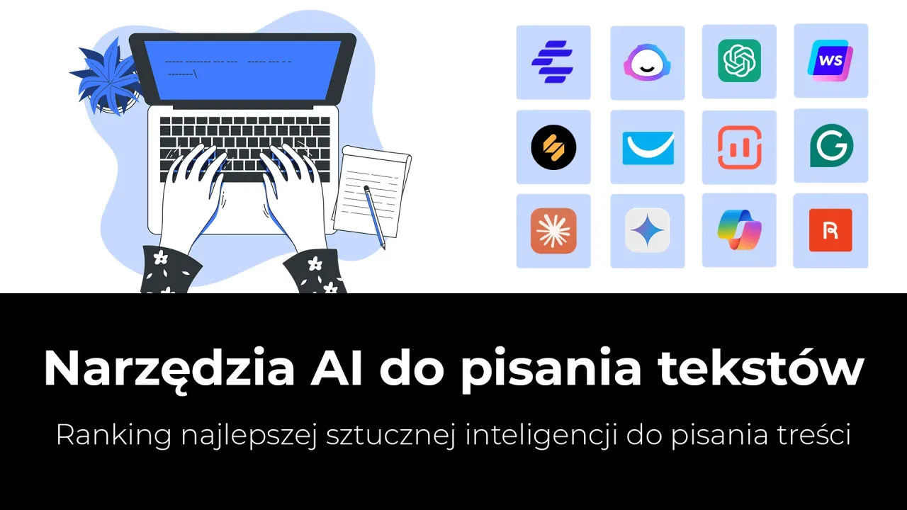 Aplikacje AI do pisania tekstów porównanie logo