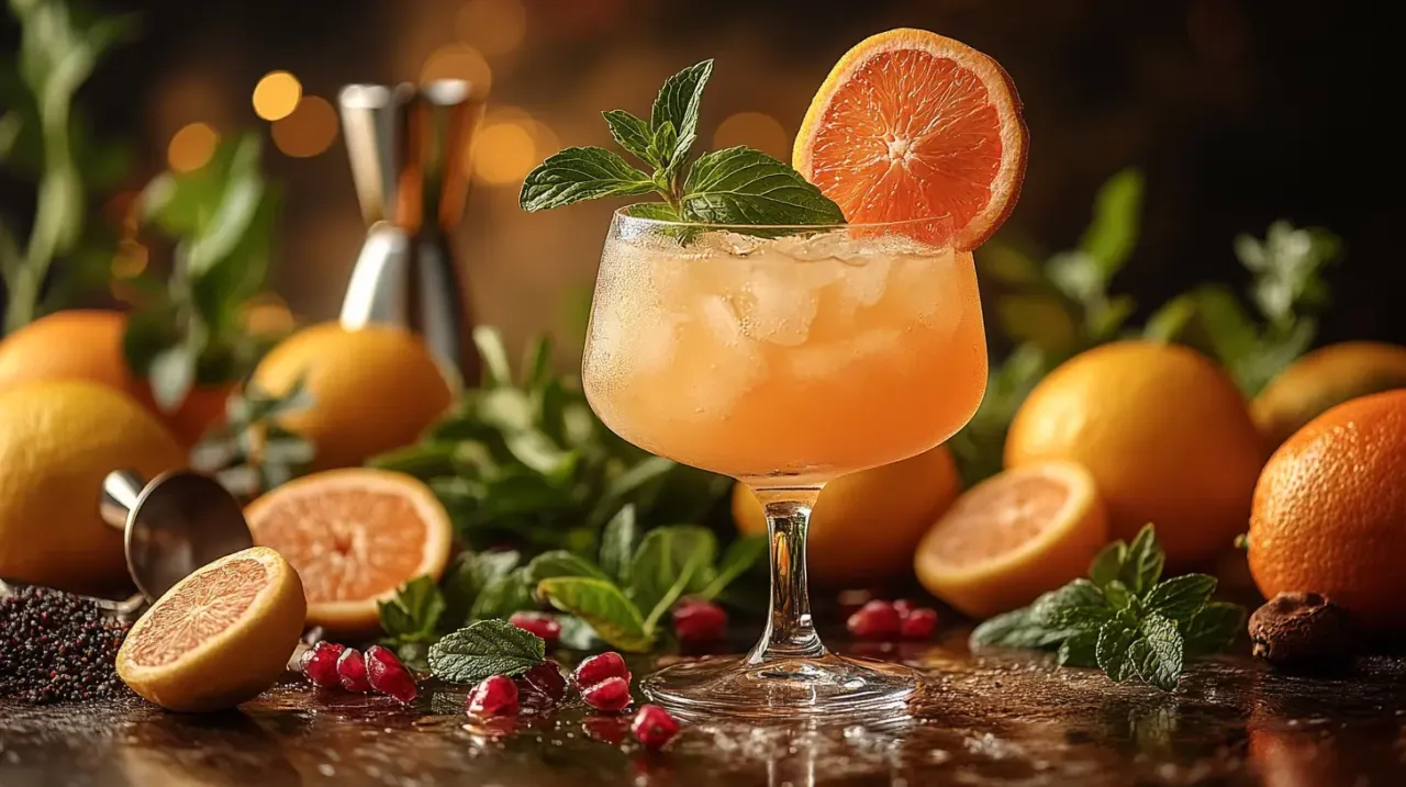 akcesoria barmańskie do drinków z grejpfrutem