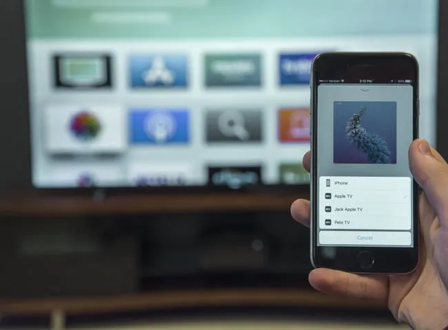Ikony technologii przesyłania ekranu: Chromecast, AirPlay, Miracast
