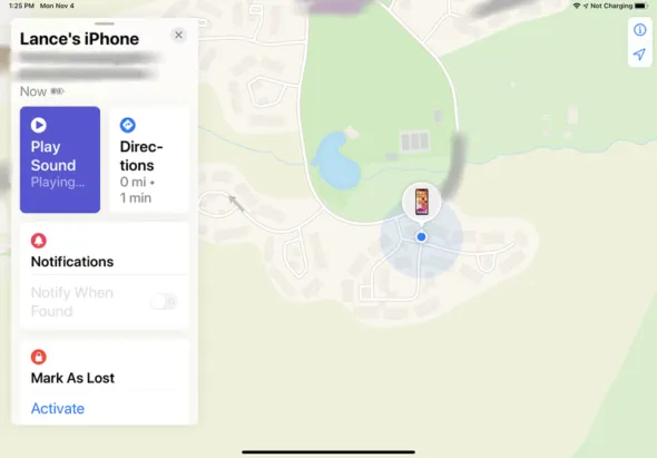 Aplikacja Znajdź na iPhone mapa lokalizacja