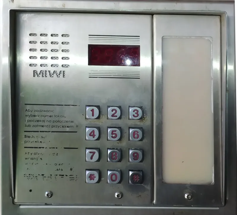 domofon klawiatura kod uniwersalny