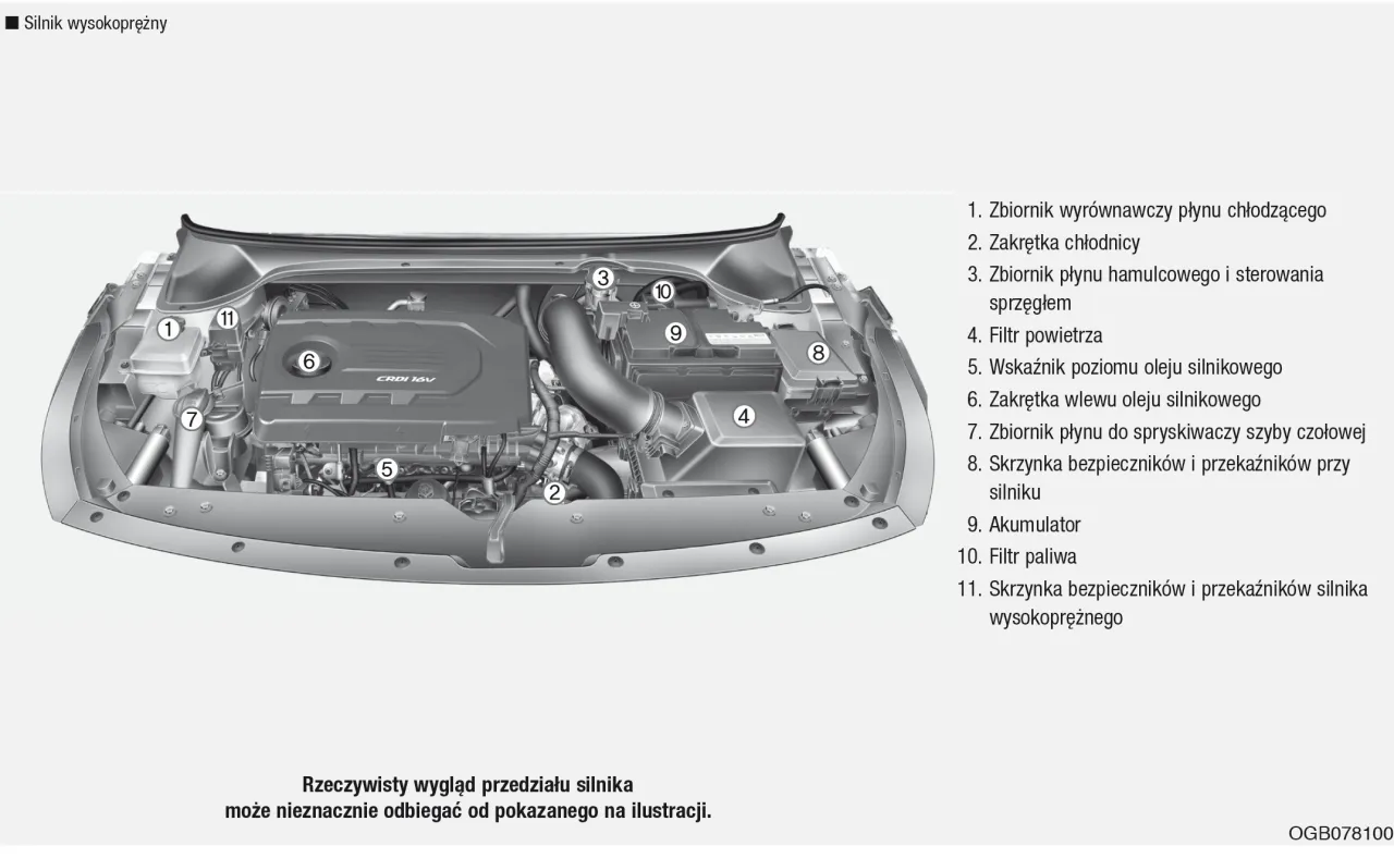 Lokalizacja filtra oleju Hyundai i30 1.6 CRDi