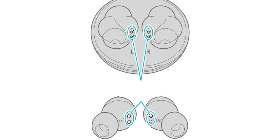 czyszczenie styków ładowania słuchawek bezprzewodowych