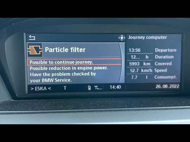 BMW E90 DPF schemat