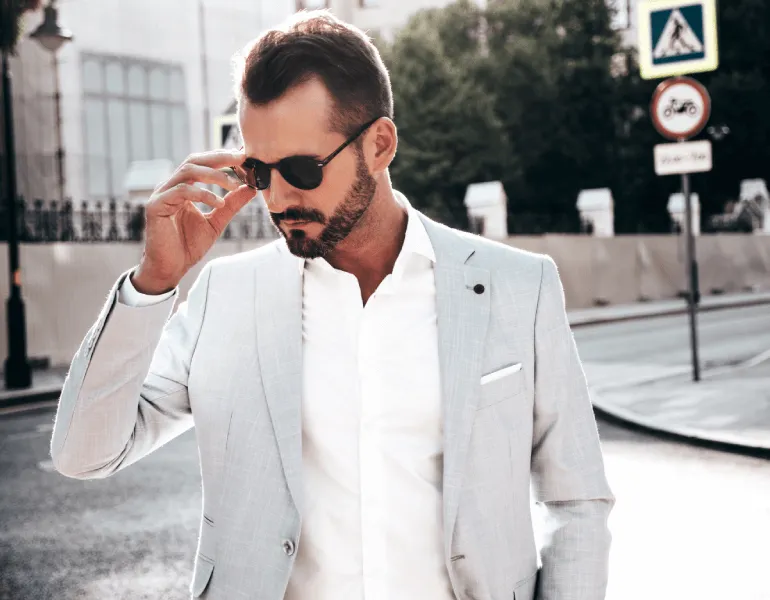 eleganckie stylizacje męskie wesele po 50