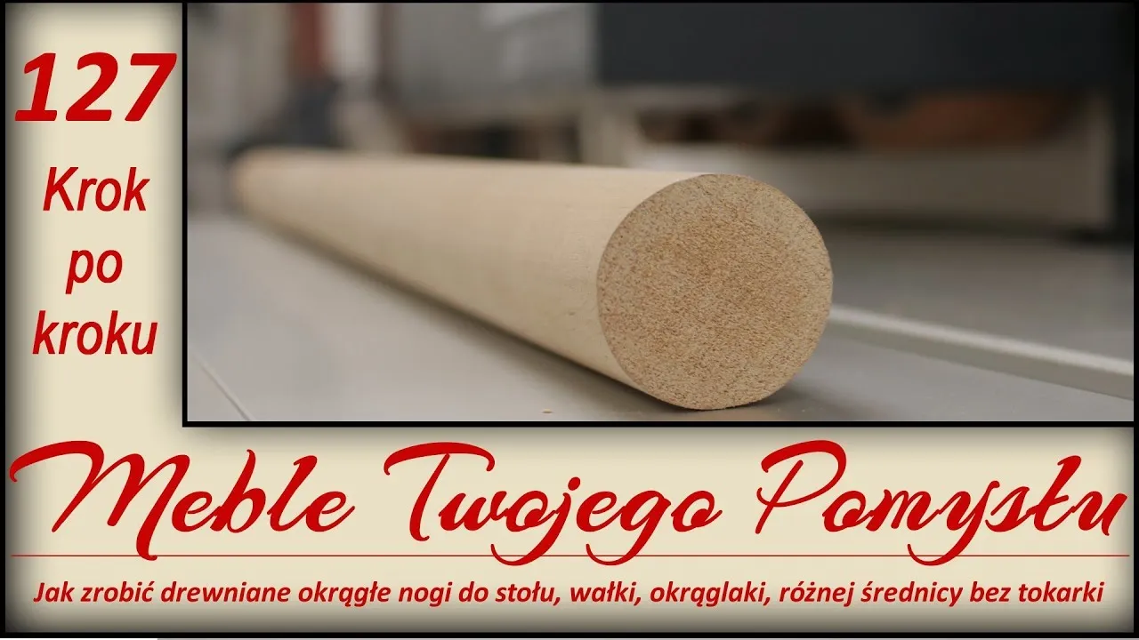 drewniane klocki pod nogi stołu diy