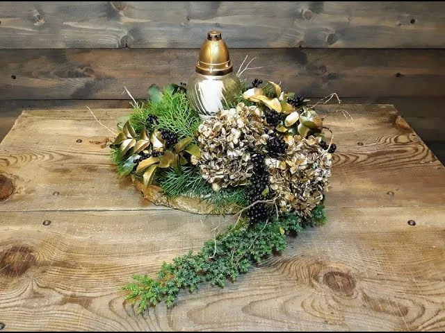 Materiały na stroik na cmentarz DIY