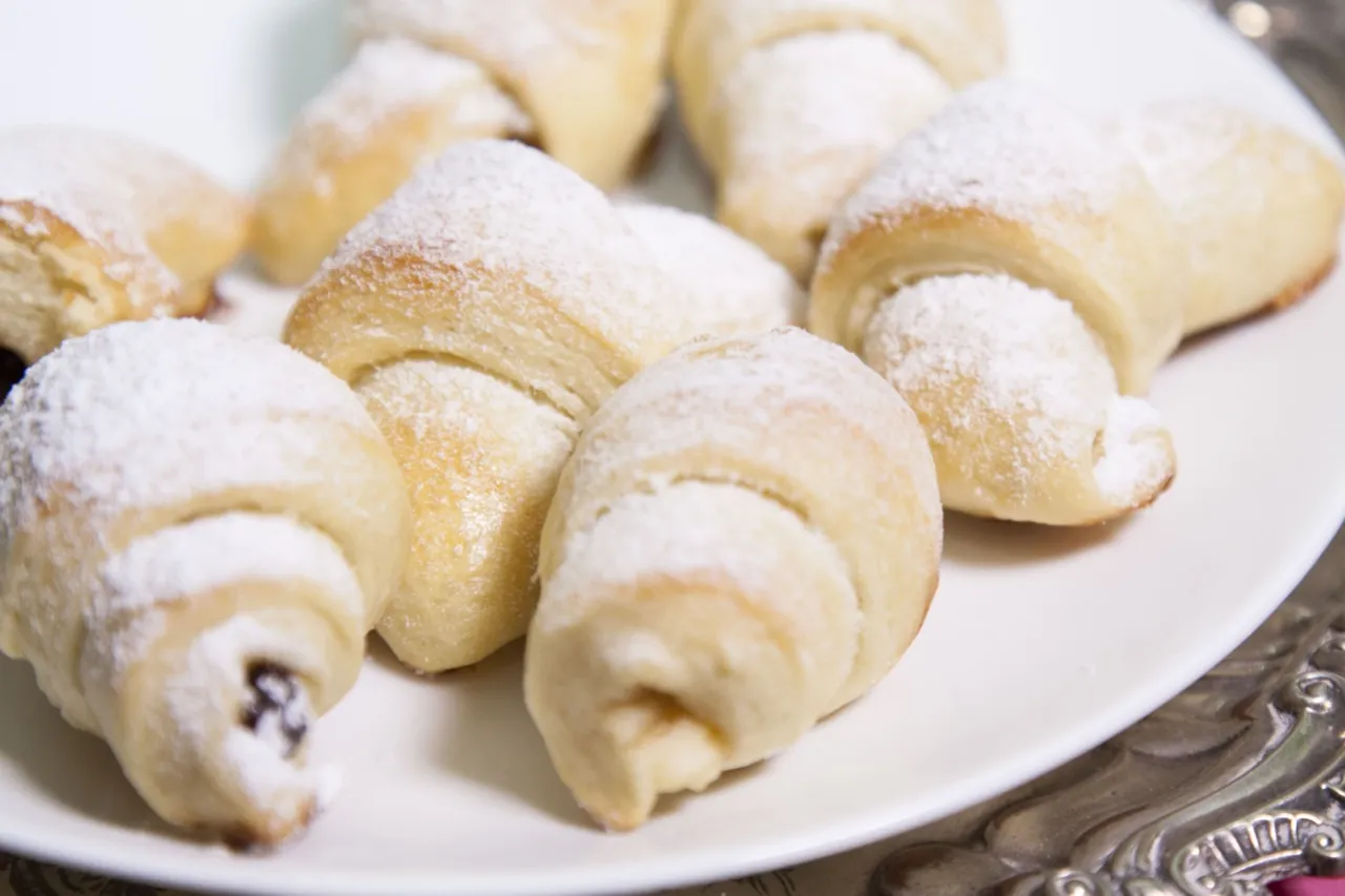 Rogaliki topielce gotowe wypieki