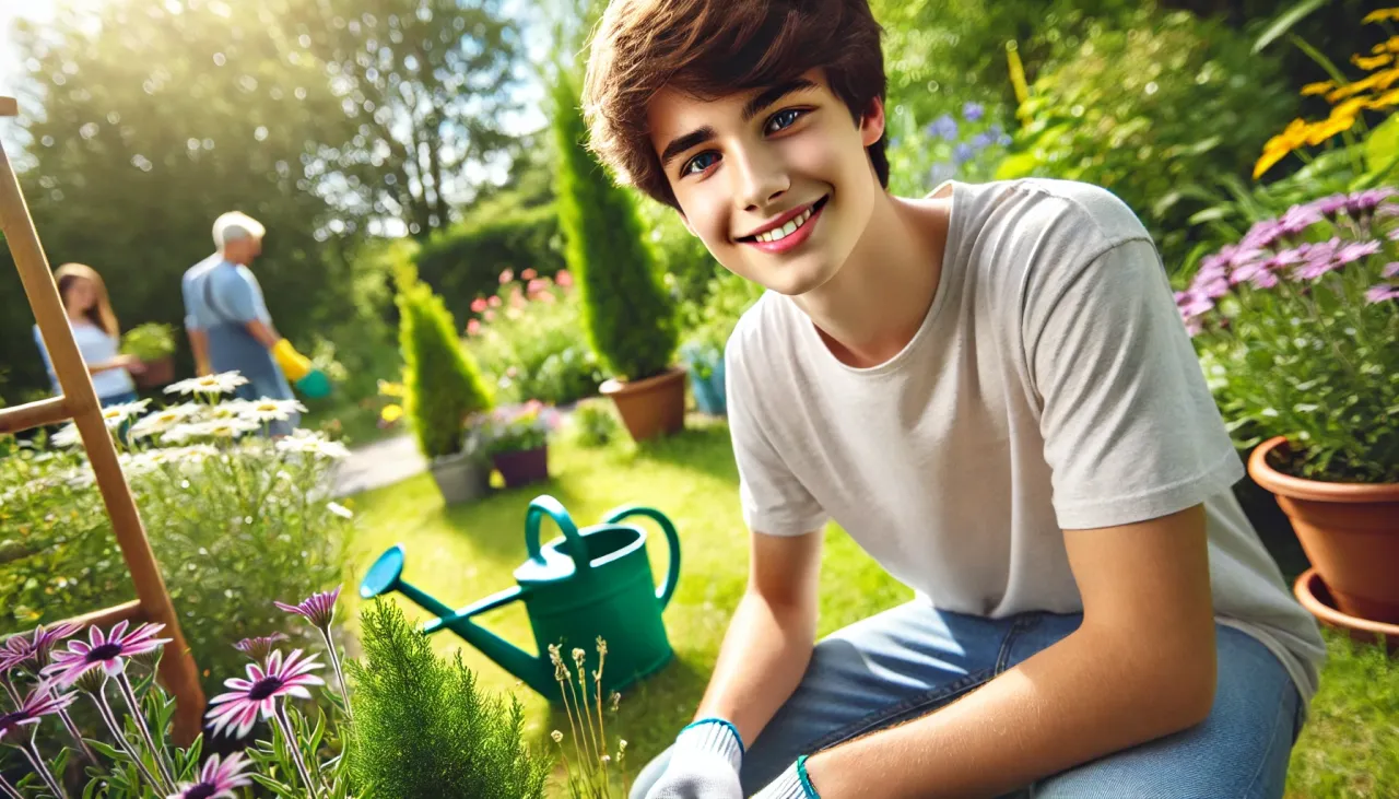 młody pracownik na wakacjach