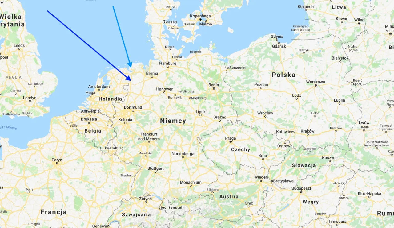 Mapa świata z zaznaczonymi Gigafactory Tesla