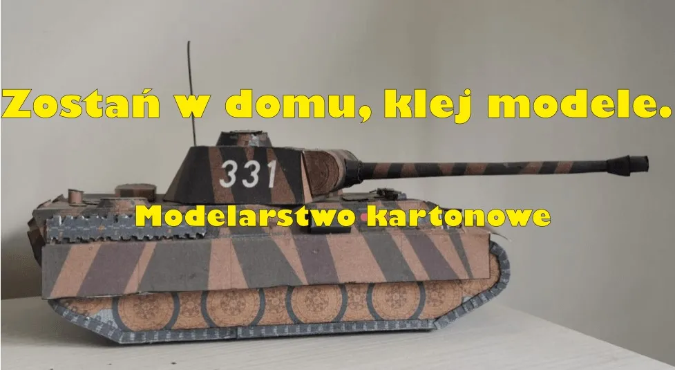 kamuflaż czołgu z kartonu