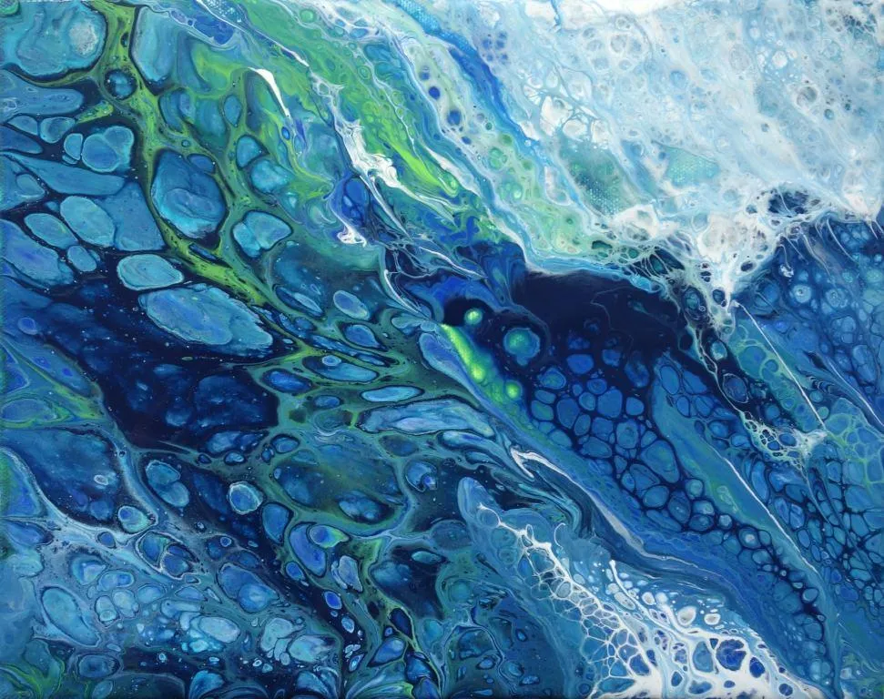 Acrylic Pouring Beispiele