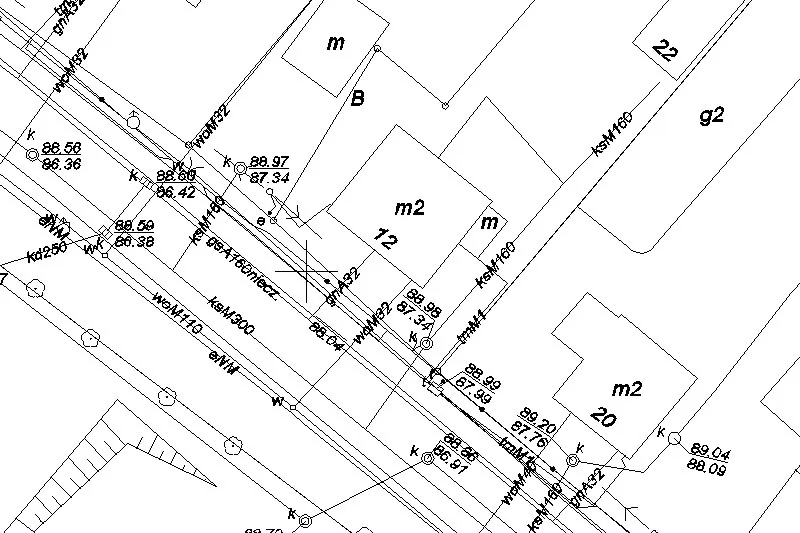 przykładowa mapa do celów projektowych geodezja