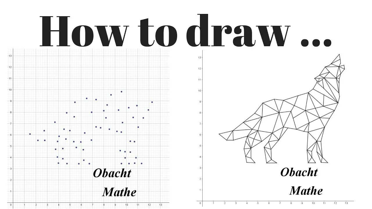 Einfache geometrische Grundformen Tiere zeichnen