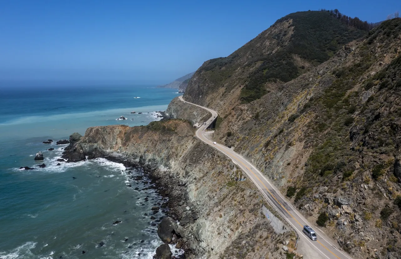 Big Sur Highway 1 klify ocean