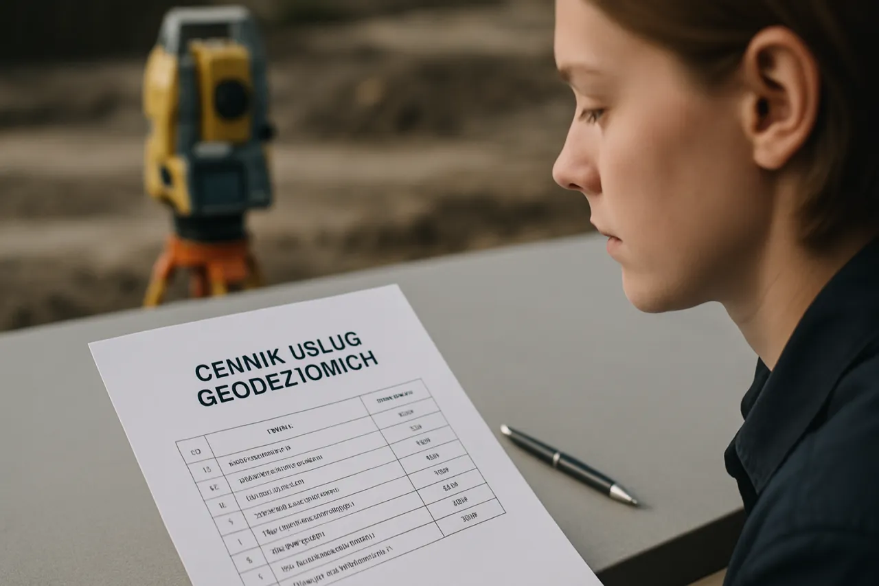 cennik usług geodezyjnych 2026
