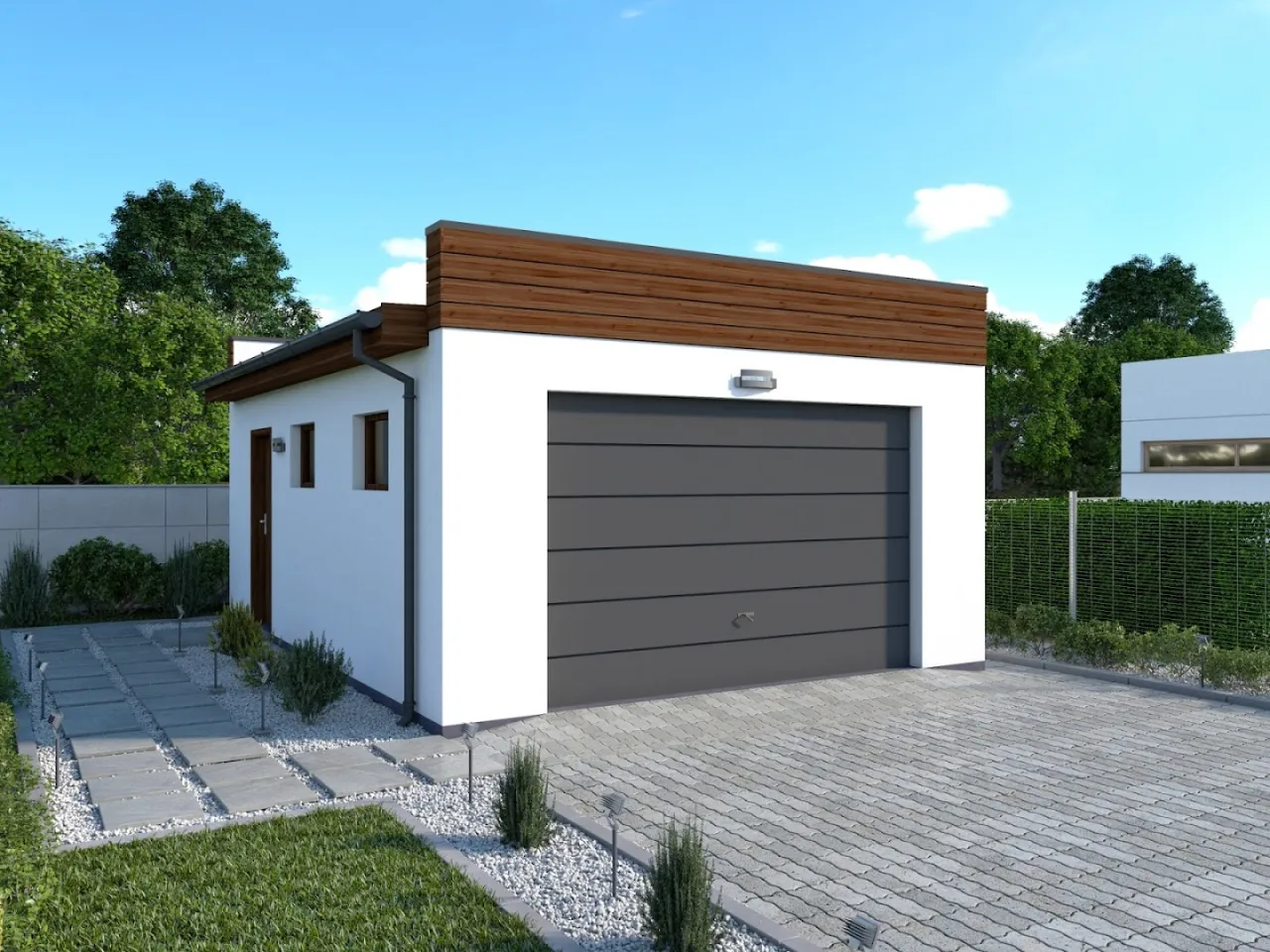 Garaż wolnostojący do 35m2 projekt