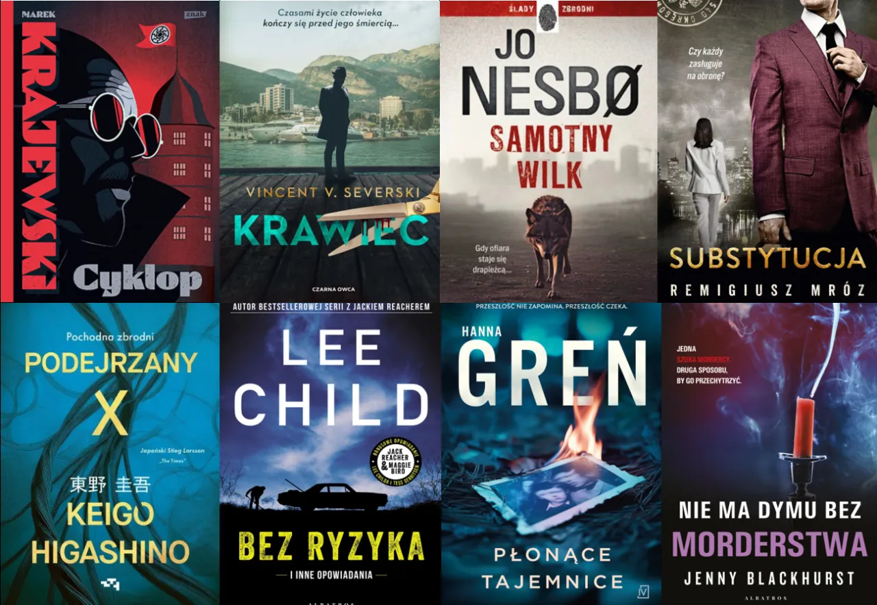 polskie książki kryminały bestsellery okładki