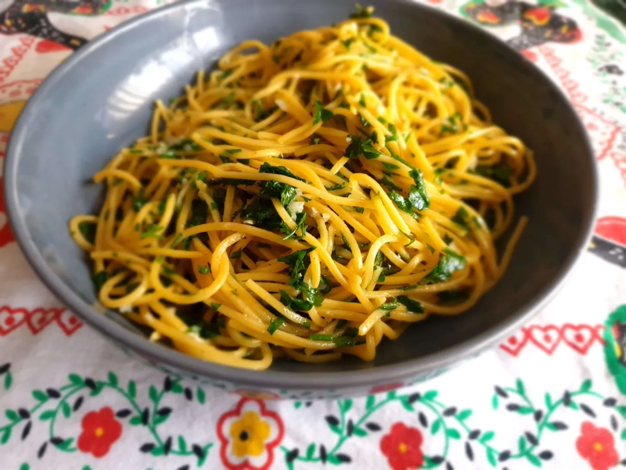 składniki spaghetti aglio e olio wysokiej jakości
