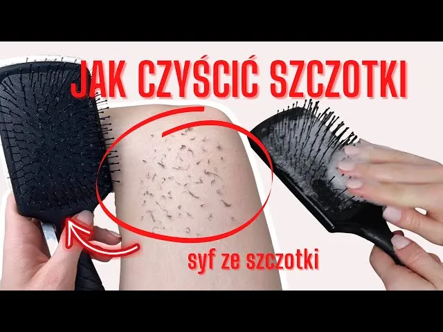 Jak umyć szczotkę do włosów na mokro