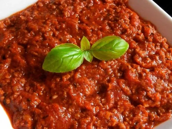 Składniki na sos bolognese