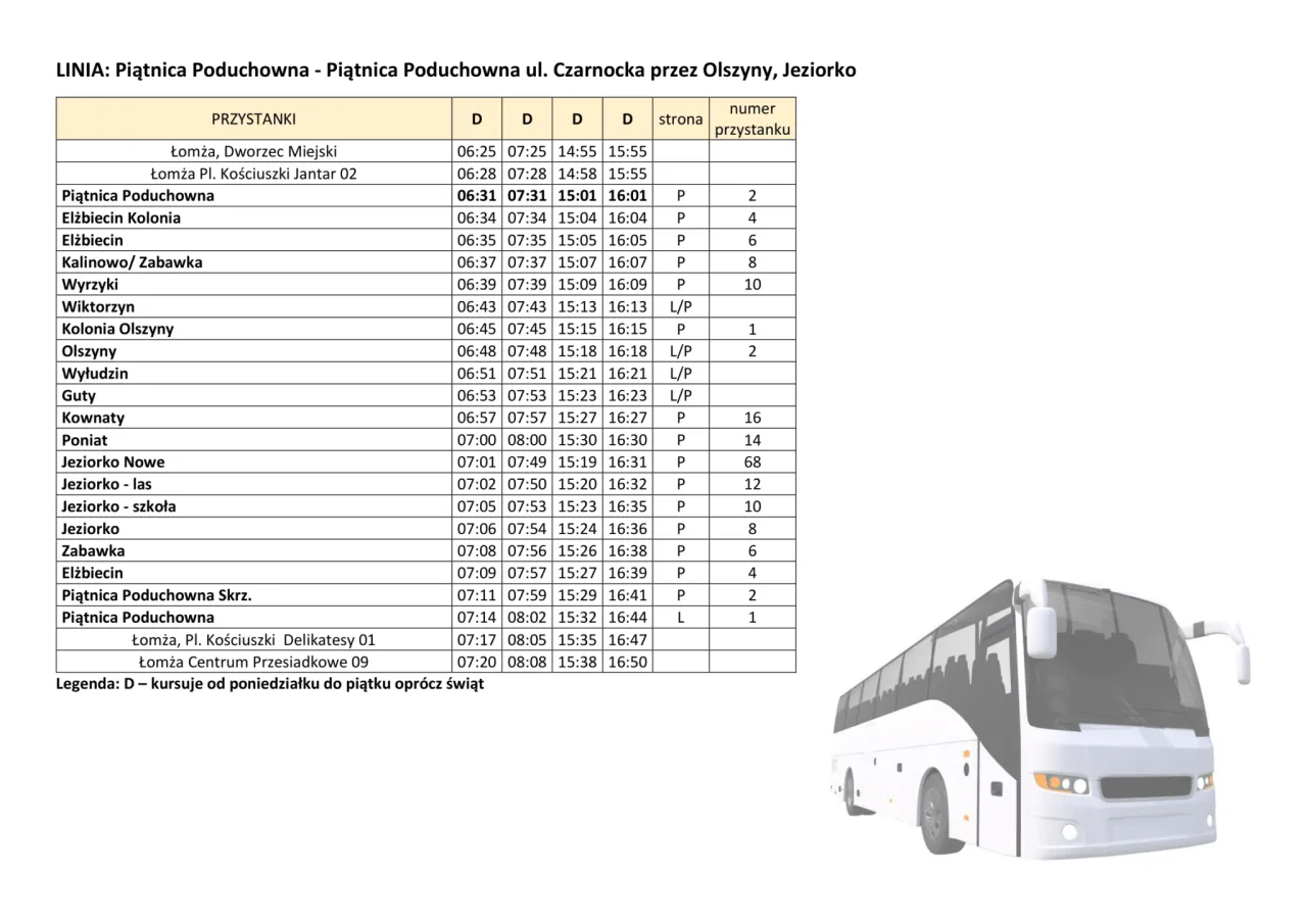 Autobus regionalny podkarpackie rozkład jazdy