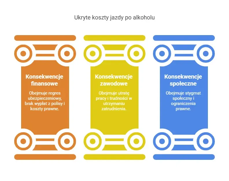 Konsekwencje jazdy po pijanemu w Polsce grafika