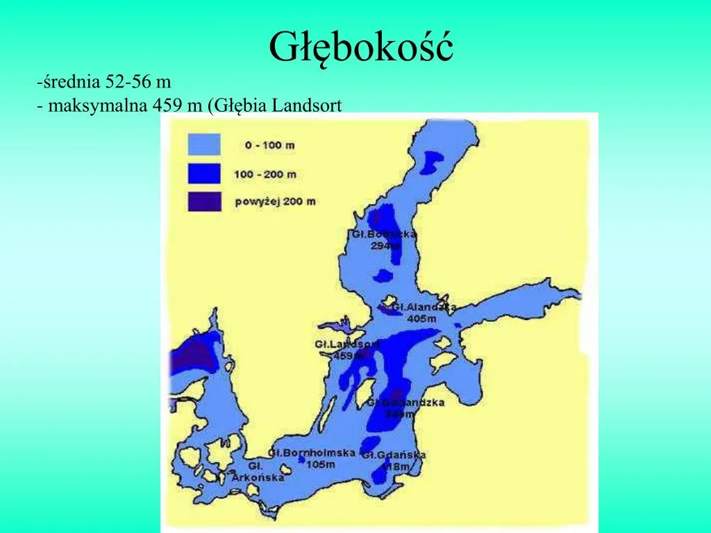 Głębia Landsort mapa batymetryczna