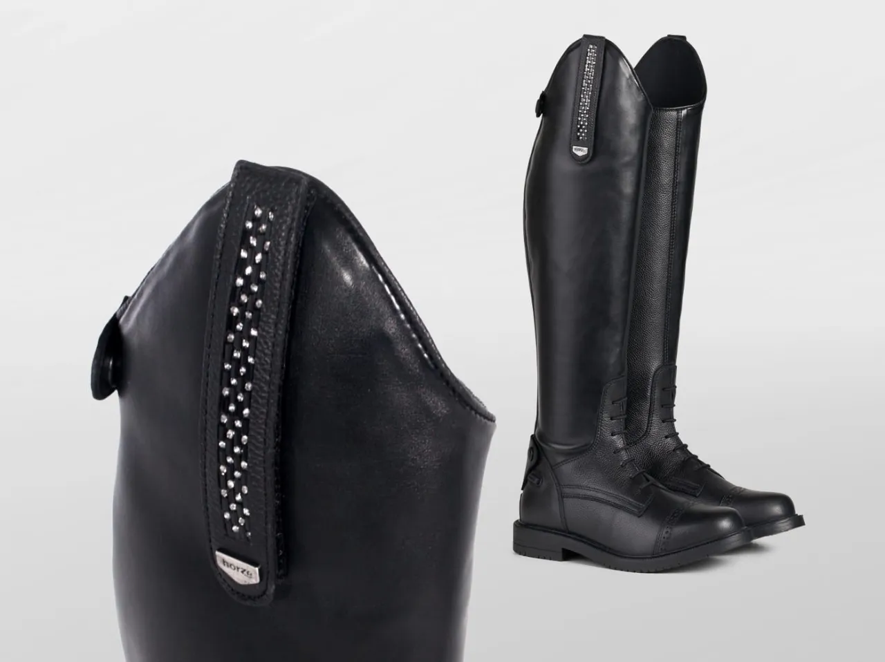 oficerki jeździeckie Horze porównanie modeli skóra syntetyczna naturalna