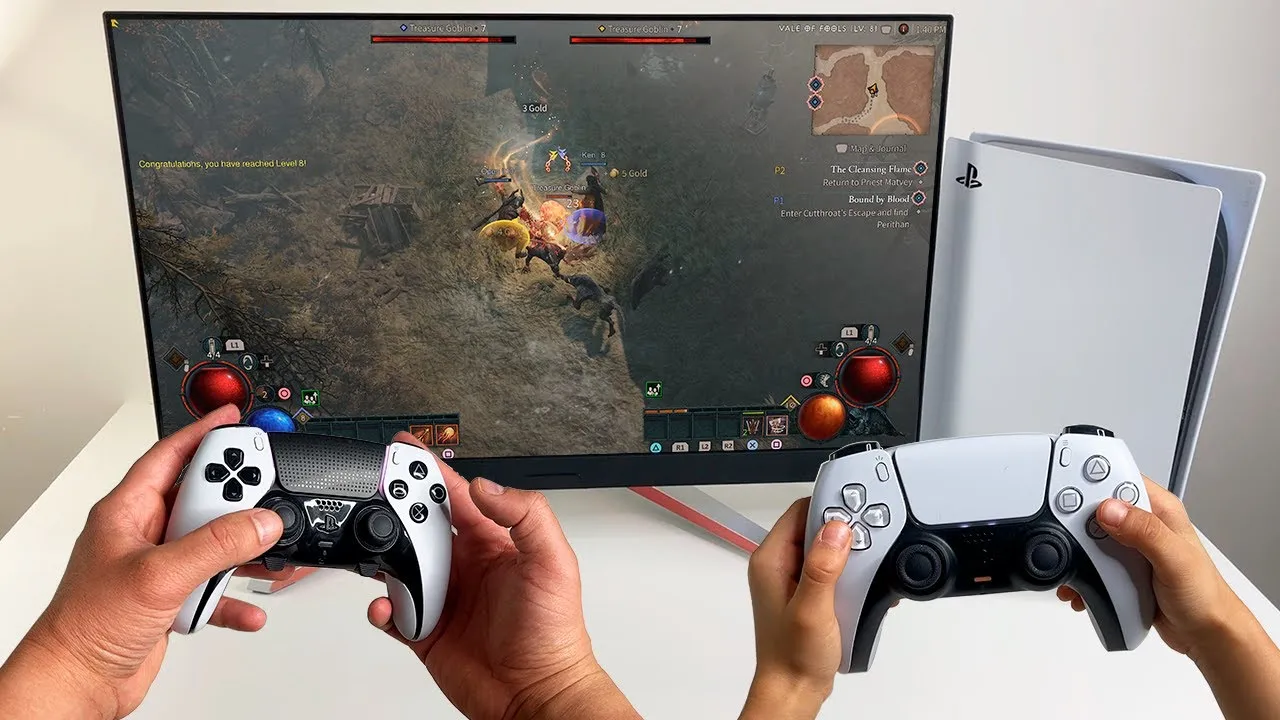 Diablo 4 PS5 local co-op shared screen