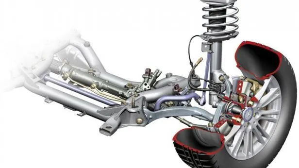 schemat masa nieresorowana samochód