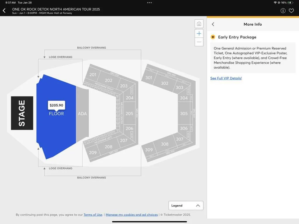 Mata koncert pakiet VIP Early Entrance