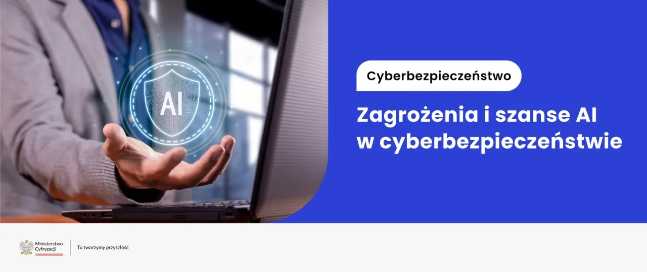 Dłoń trzyma tarczę z napisem AI, symbolizującą cyberbezpieczeństwo. To pokazuje, co to jest bot i jak AI wpływa na ochronę w sieci.