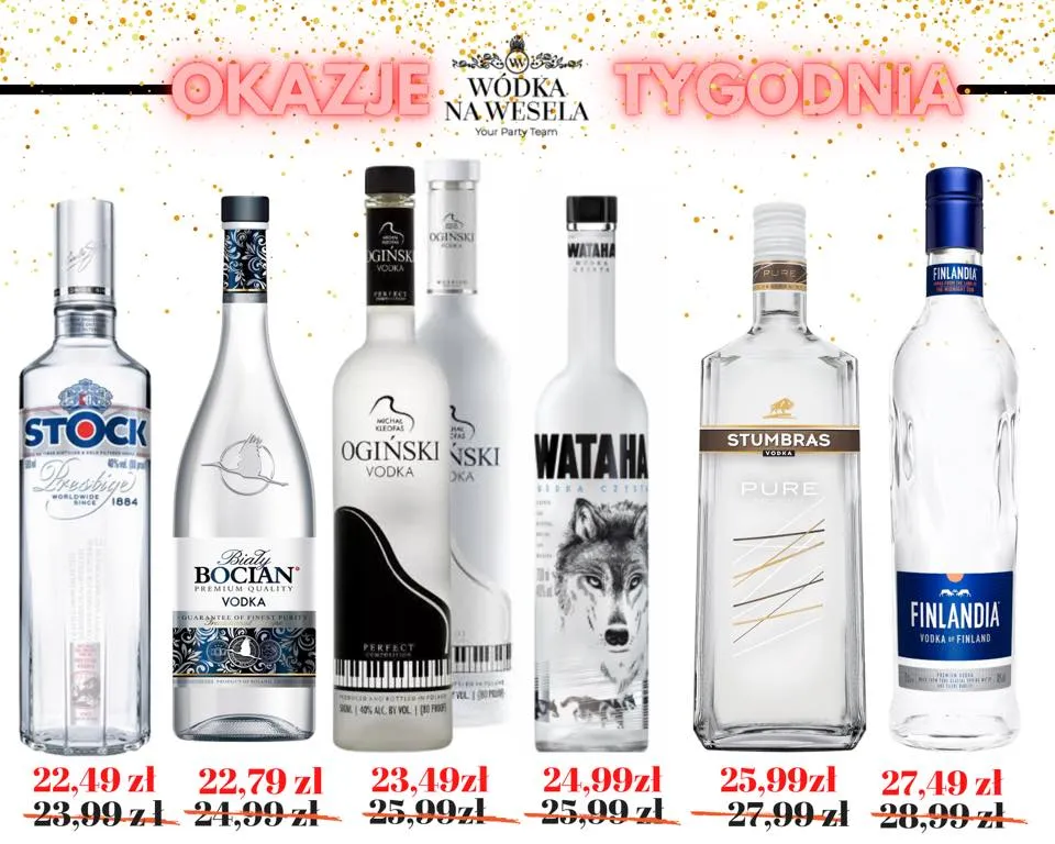 Popularne marki wódki weselnej