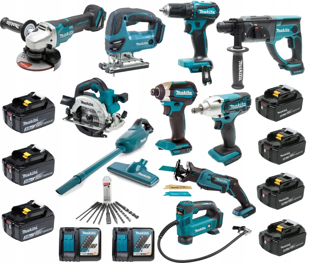 różne elektronarzędzia makita