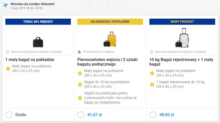 Zdjęcie Jaki bagaż można zabrać do samolotu Ryanair? Oto ważne informacje