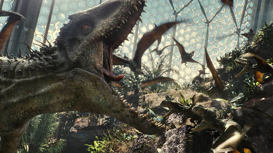 Kadr z filmu Jurassic World Indominus Rex