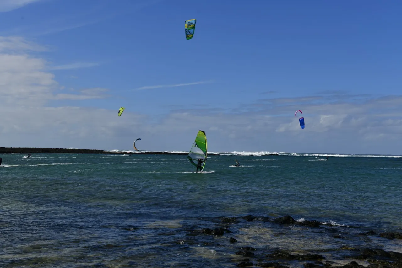 Mapa spotów windsurfingowych Fuerteventura południe