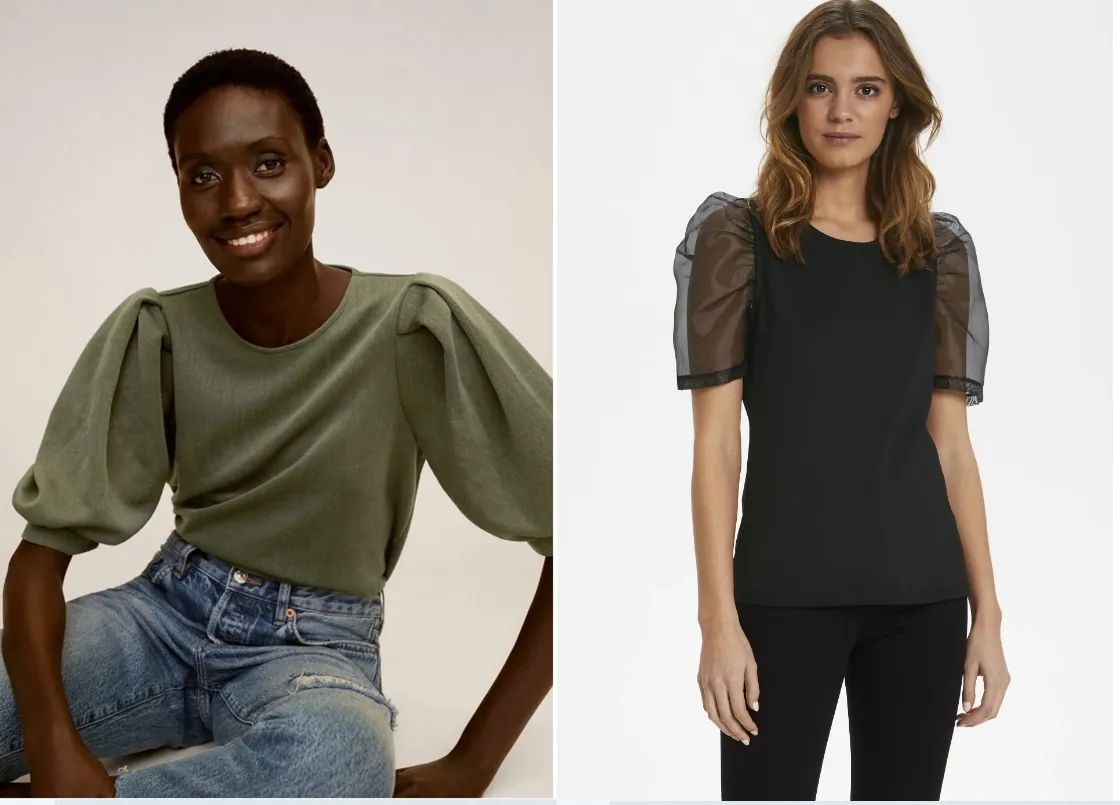 Bluzki których unikać szerokie ramiona