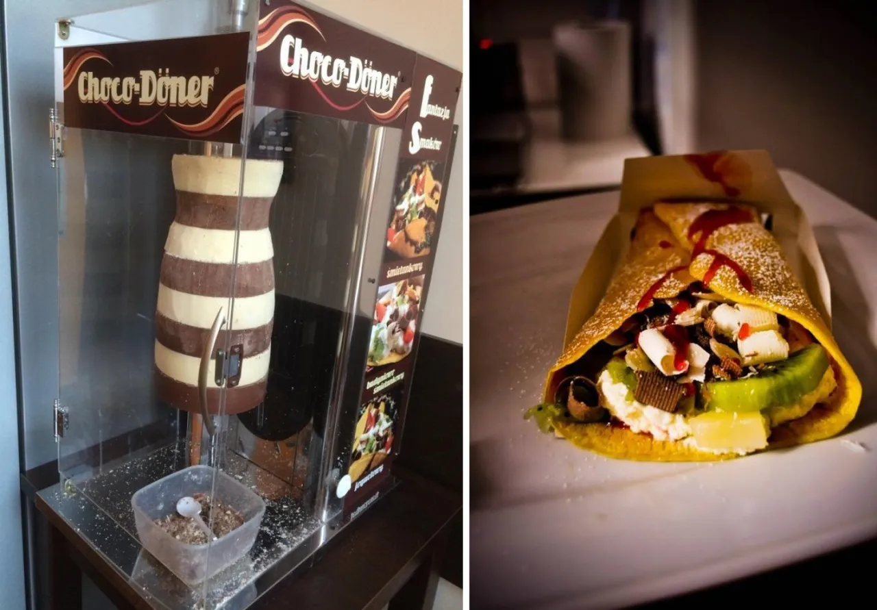 Choco Kebab z bliska, deser czekoladowy