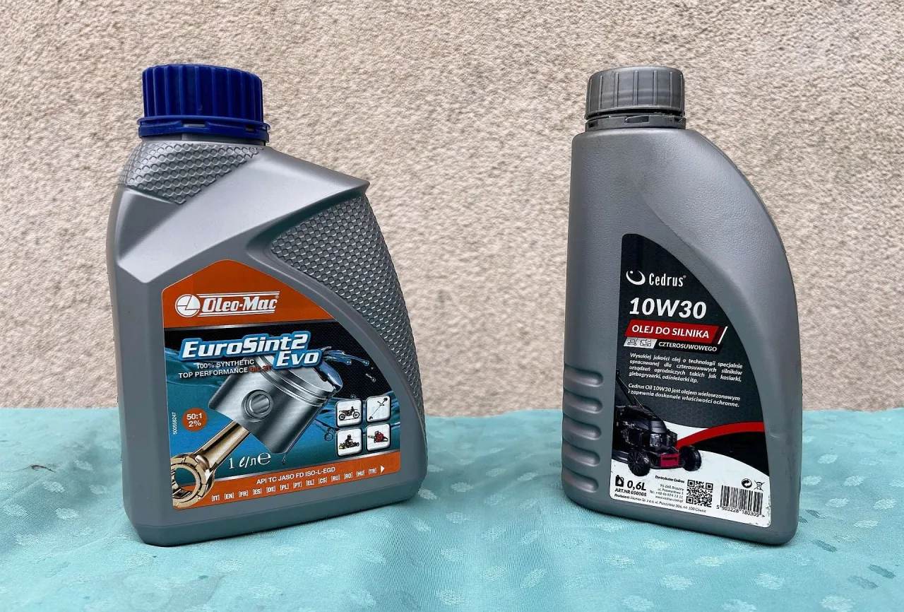 olej do kosiarki 10W30 10W40 por&oacute;wnanie