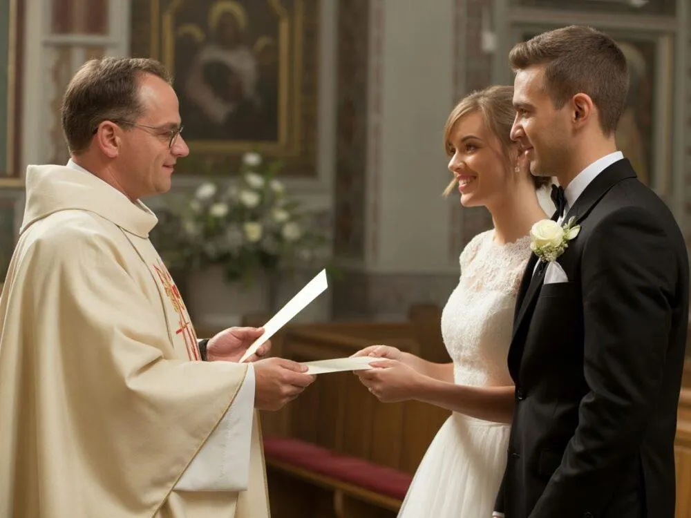 para młoda ksiądz kancelaria ślub