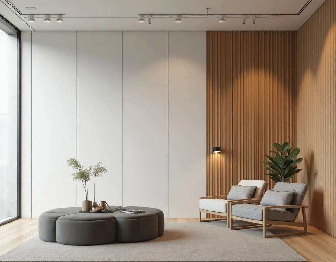 Zdjęcie Akustikpaneel Wohnzimmer: So verbessern Sie Klang und Atmosphäre