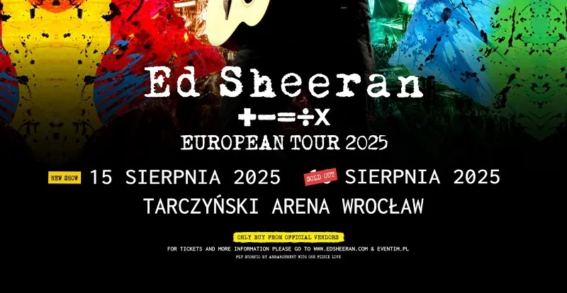 Zdjęcie Ile kosztują bilety na koncert Ed Sheerana we Wrocławiu? Sprawdź ceny!